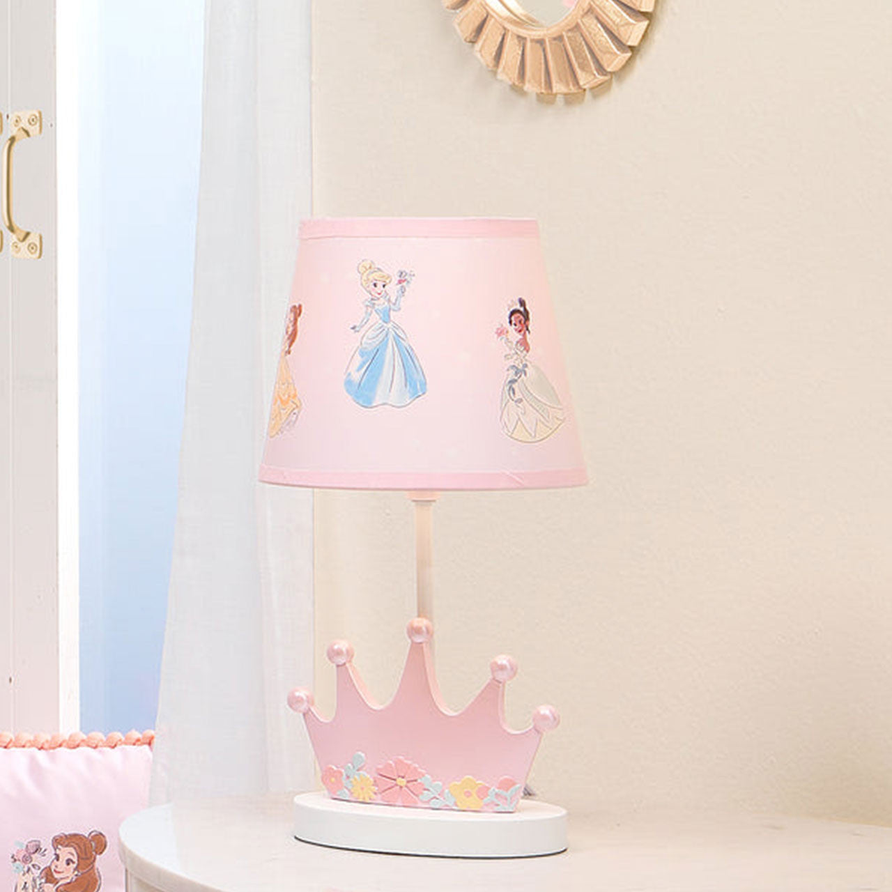 Lambs & Ivy Disney Princesses Lamp w/Shade & Bulb- Bambi Baby