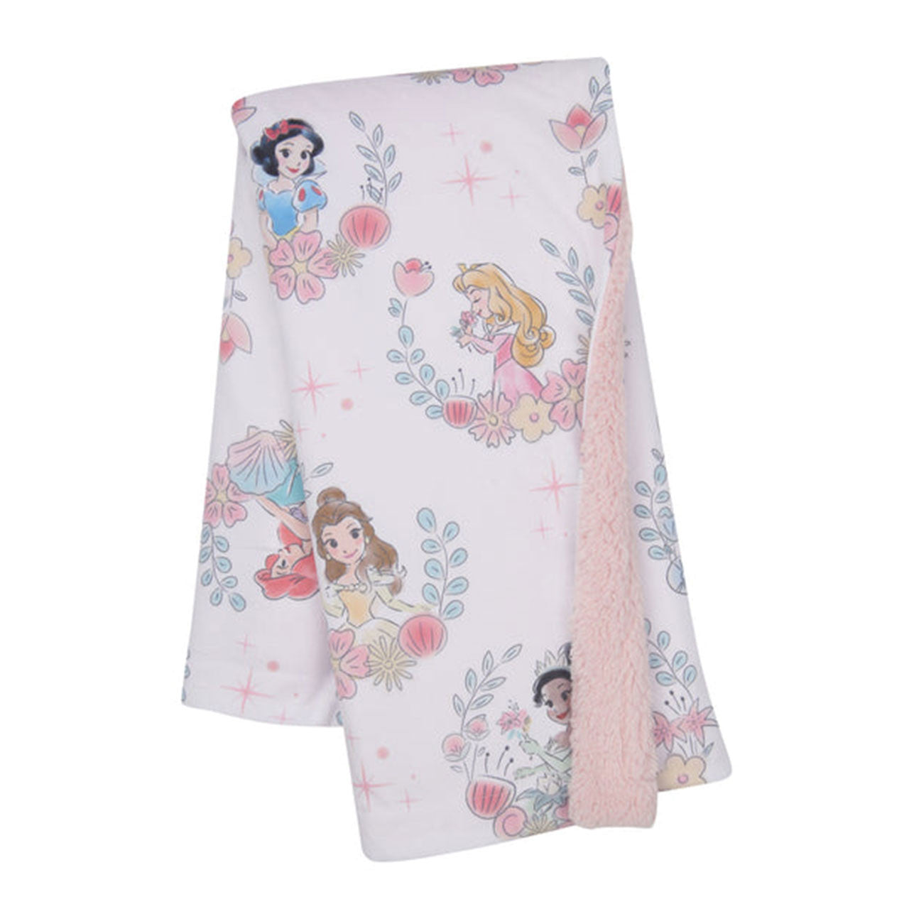 Lambs & Ivy Princesses Minky/Sherpa Blanket- Bambi Baby