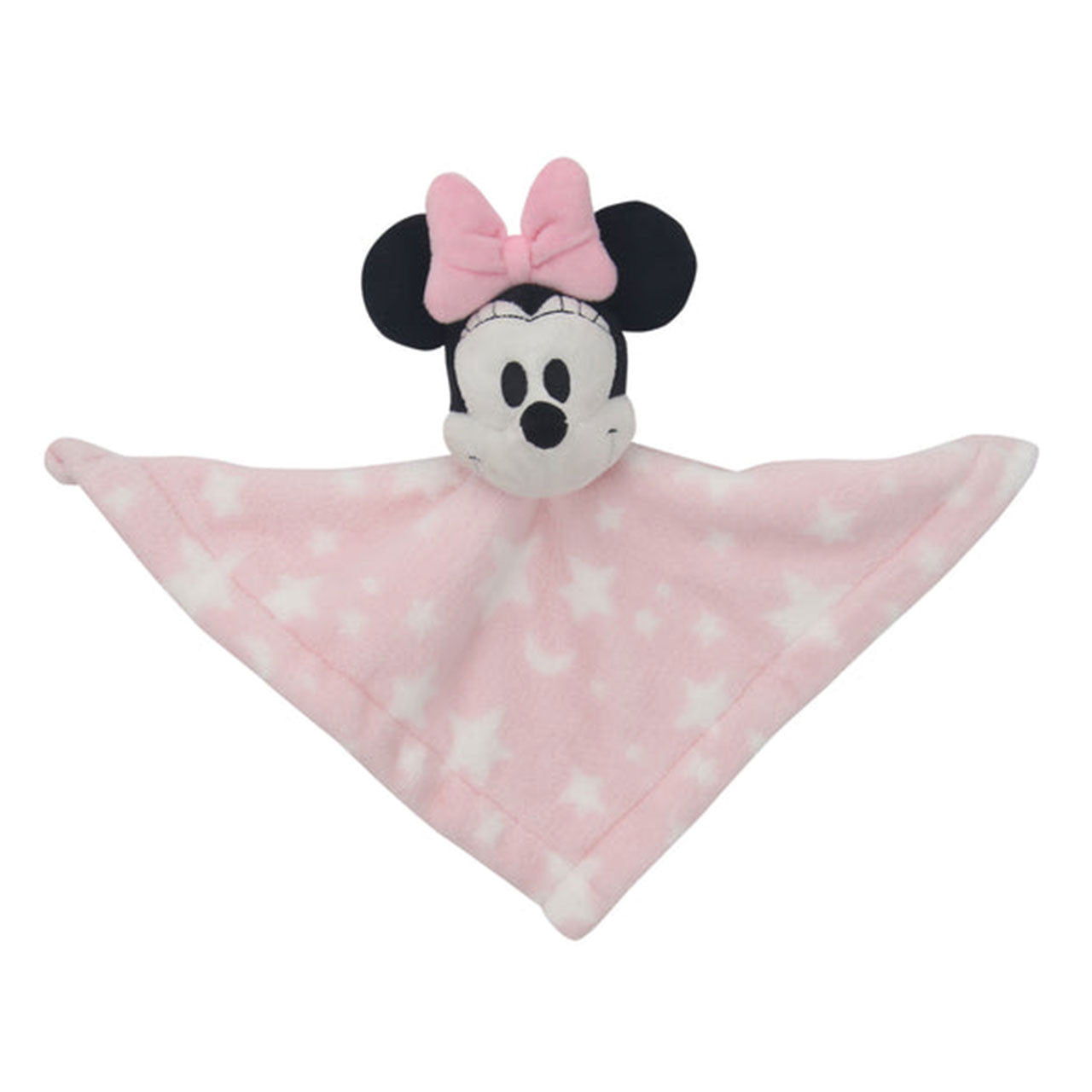 Lambs & Ivy Minnie Mouse Pink Stars Security Blanket- Bambi Baby