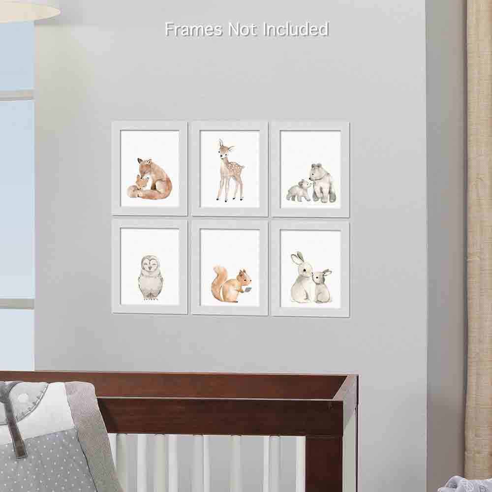 Lambs & Ivy Painted Forest Woodland Unframed Wall Art- Bambi Baby