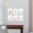 Arte de pared sin marco de bosque pintado con corderos e hiedra - Bambi Baby