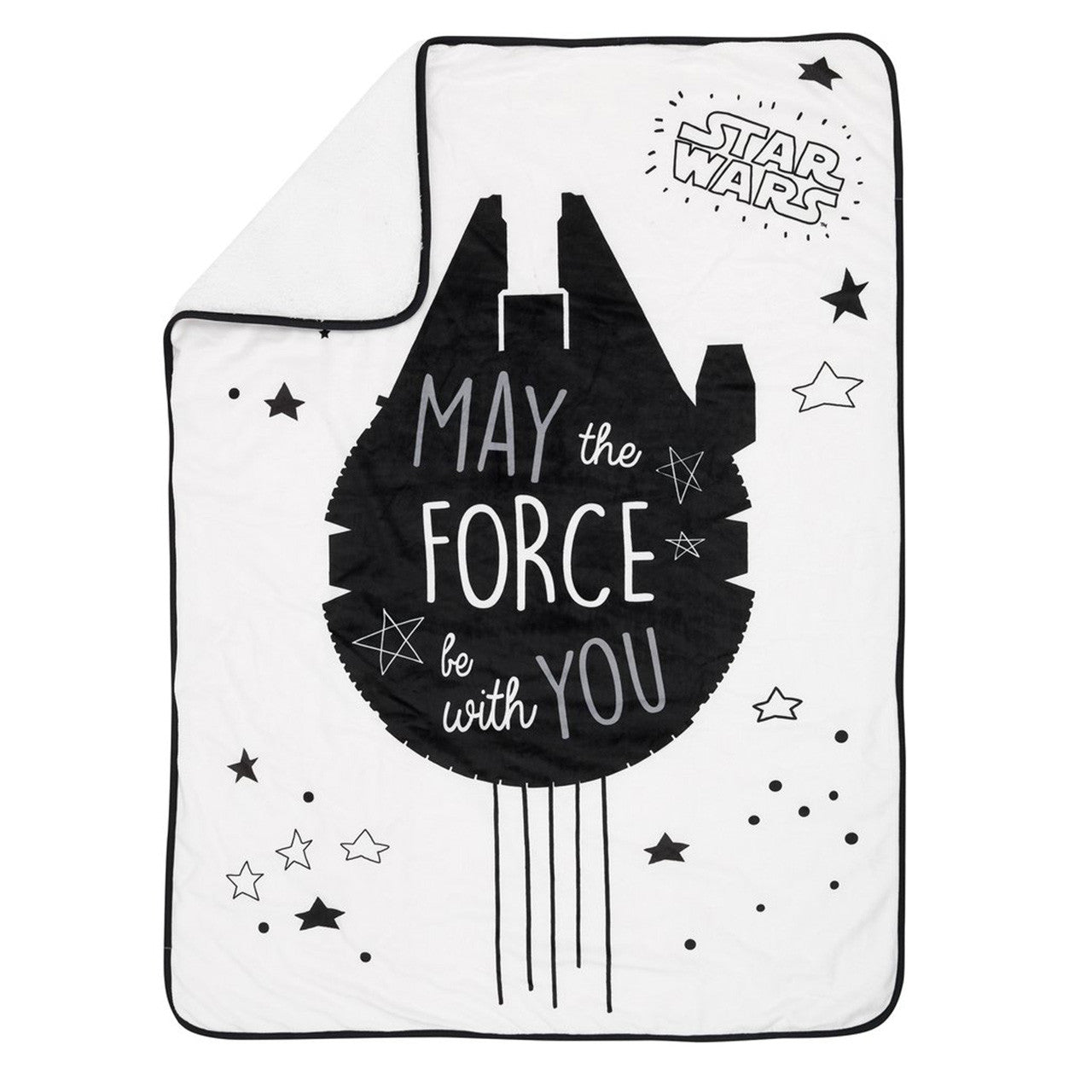Lambs & Ivy Star Wars Falcon Sherpa Blanket- Bambi Baby