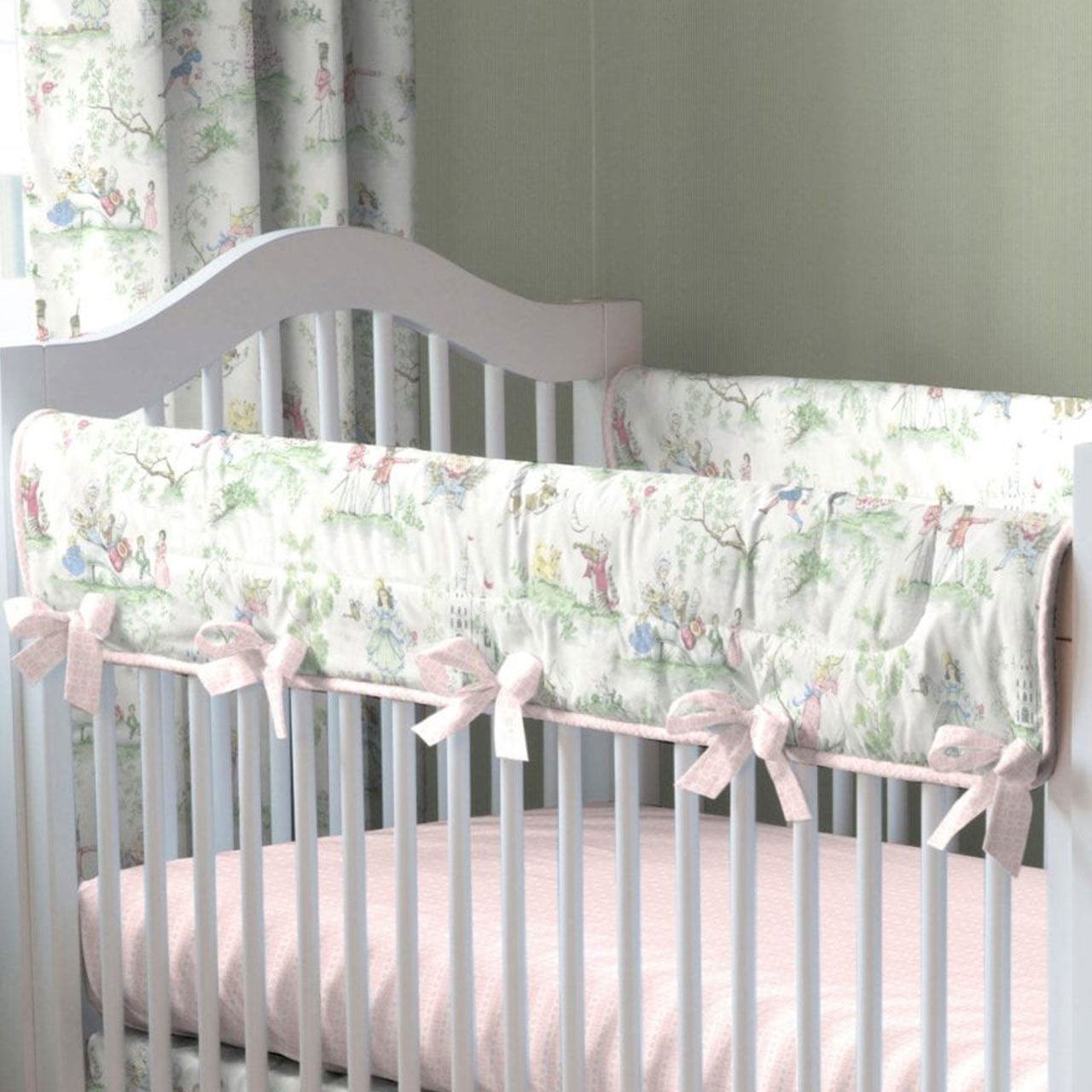 Liz and Roo Nursery Rhyme Toile 17" Drop- Bambi Baby
