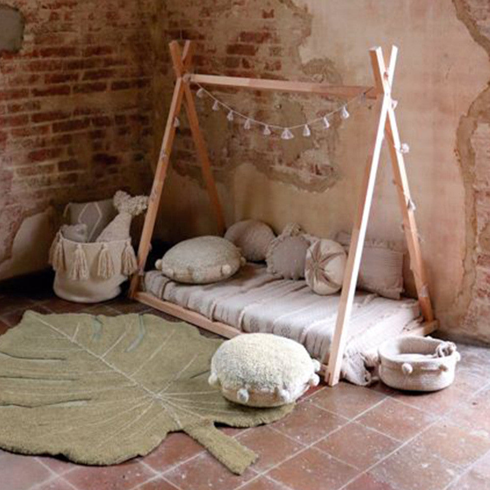 Lorena Canals Floor cushion Bubbly Olive- Bambi Baby