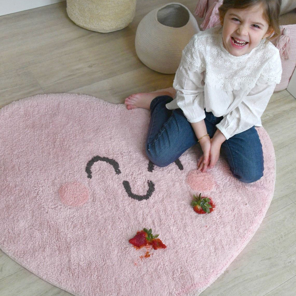 Lorena Canals Happy Heart Washable Rug- Bambi Baby
