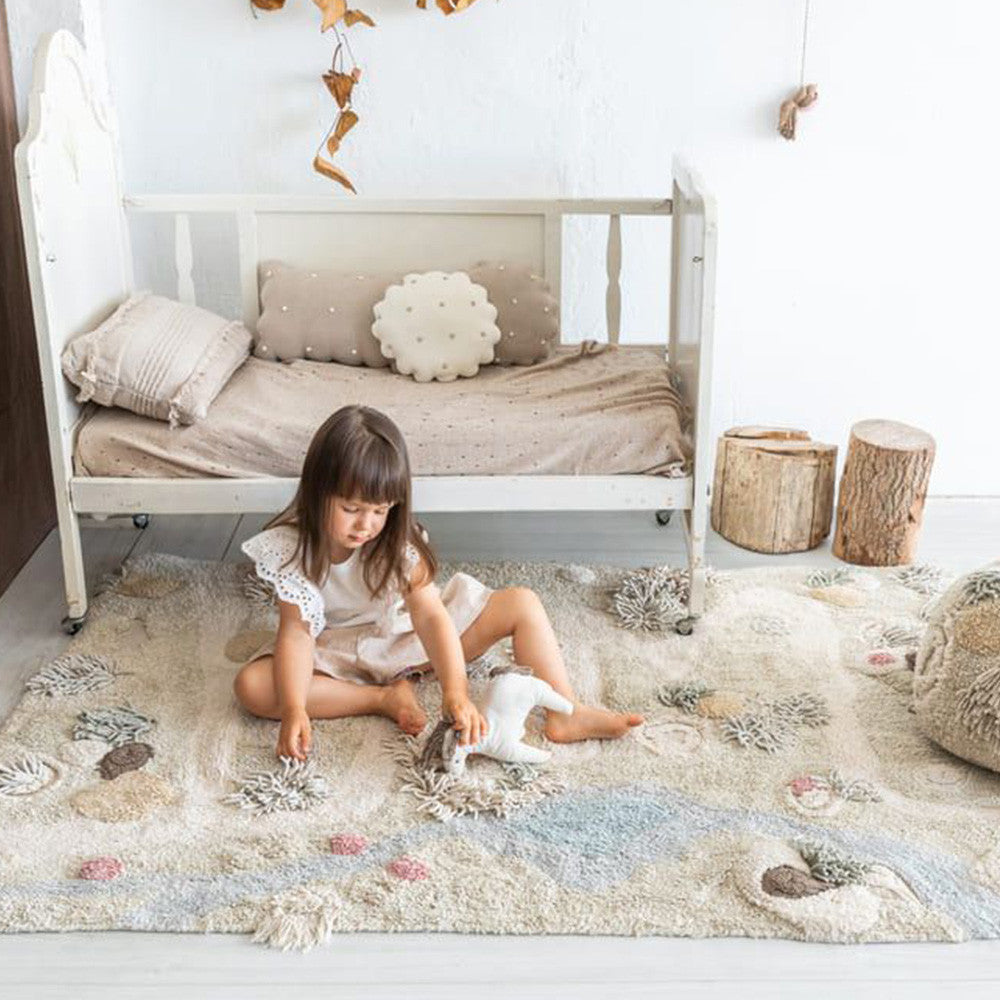 Lorena Canals Knitted Cushion Air Dune White- Bambi Baby