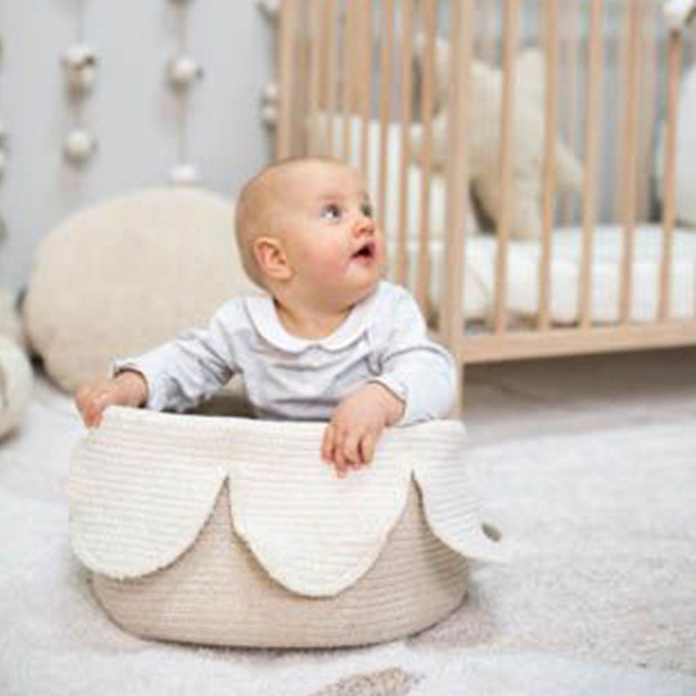 Lorena Canals English Gardens Basket Petals Ivory - Natural- Bambi Baby