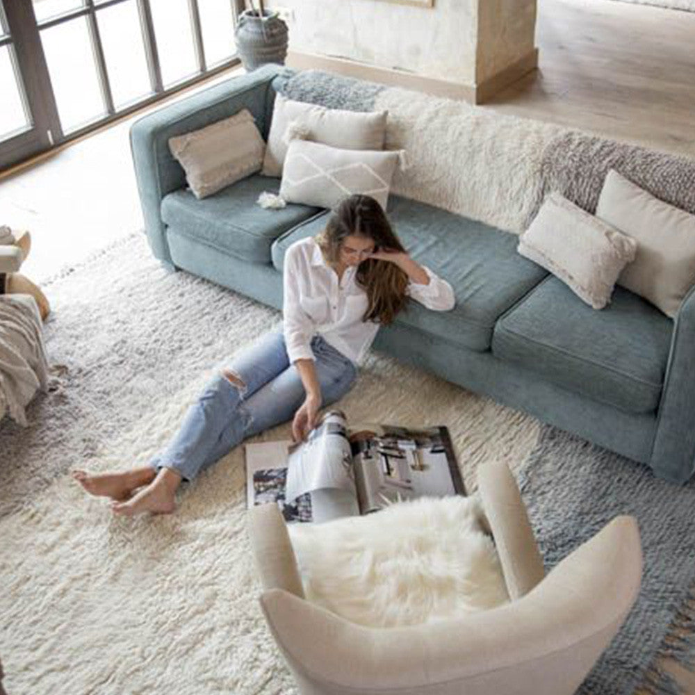 Lorena Canals XL Woolable Rug Free Your Soul Into the Blue- Bambi Baby