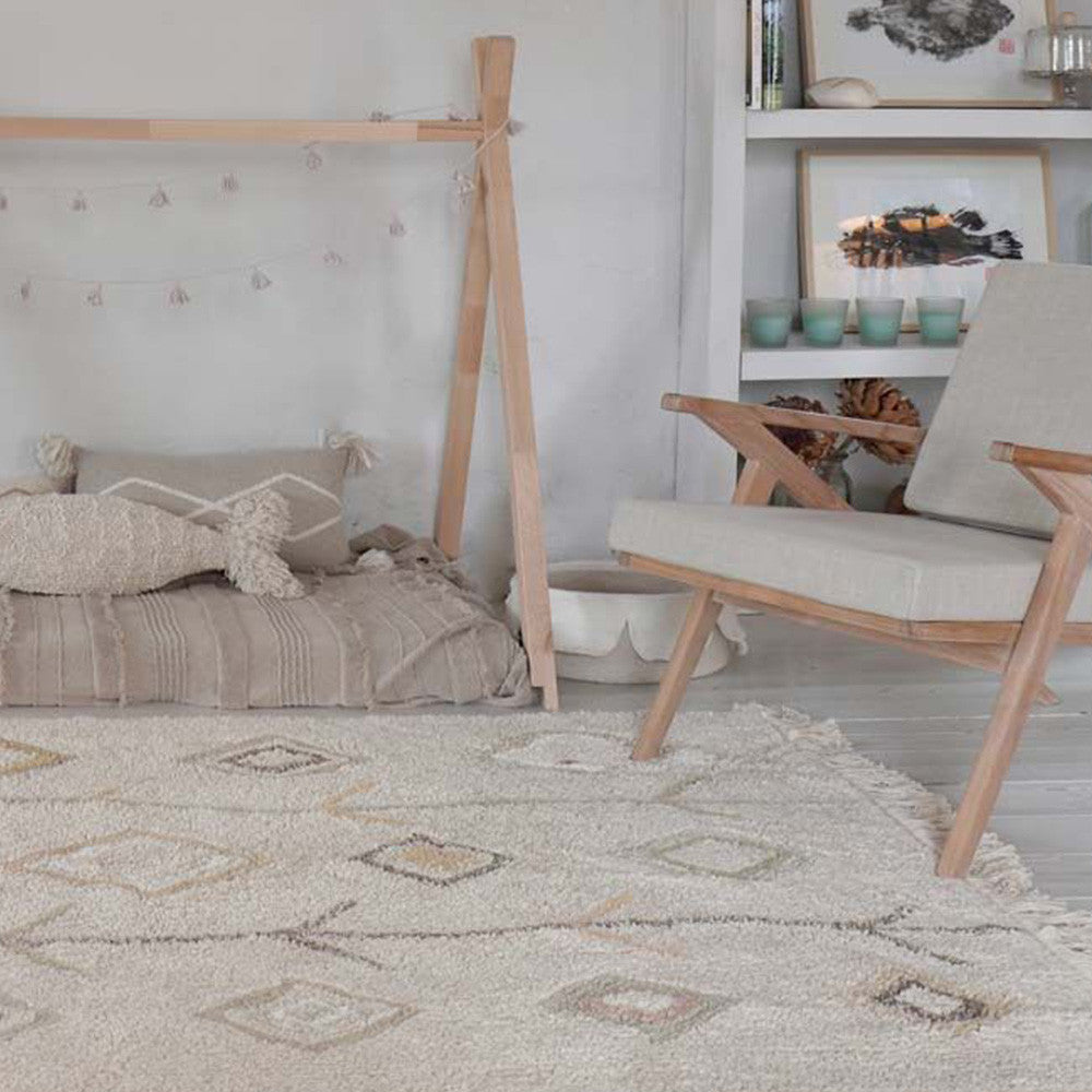 Lorena Canals Large Washable Rug Kaarol Earth- Bambi Baby