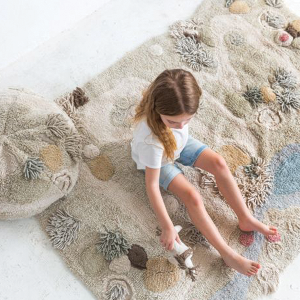 Lorena Canals Washable play rug Path of Nature- Bambi Baby