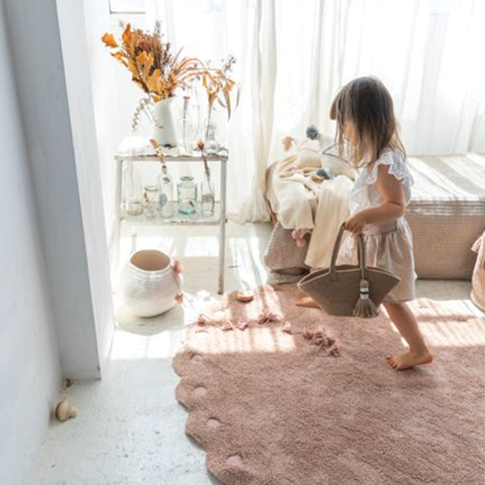 Lorena Canals Washabe rug Picone Vintage Nude- Bambi Baby