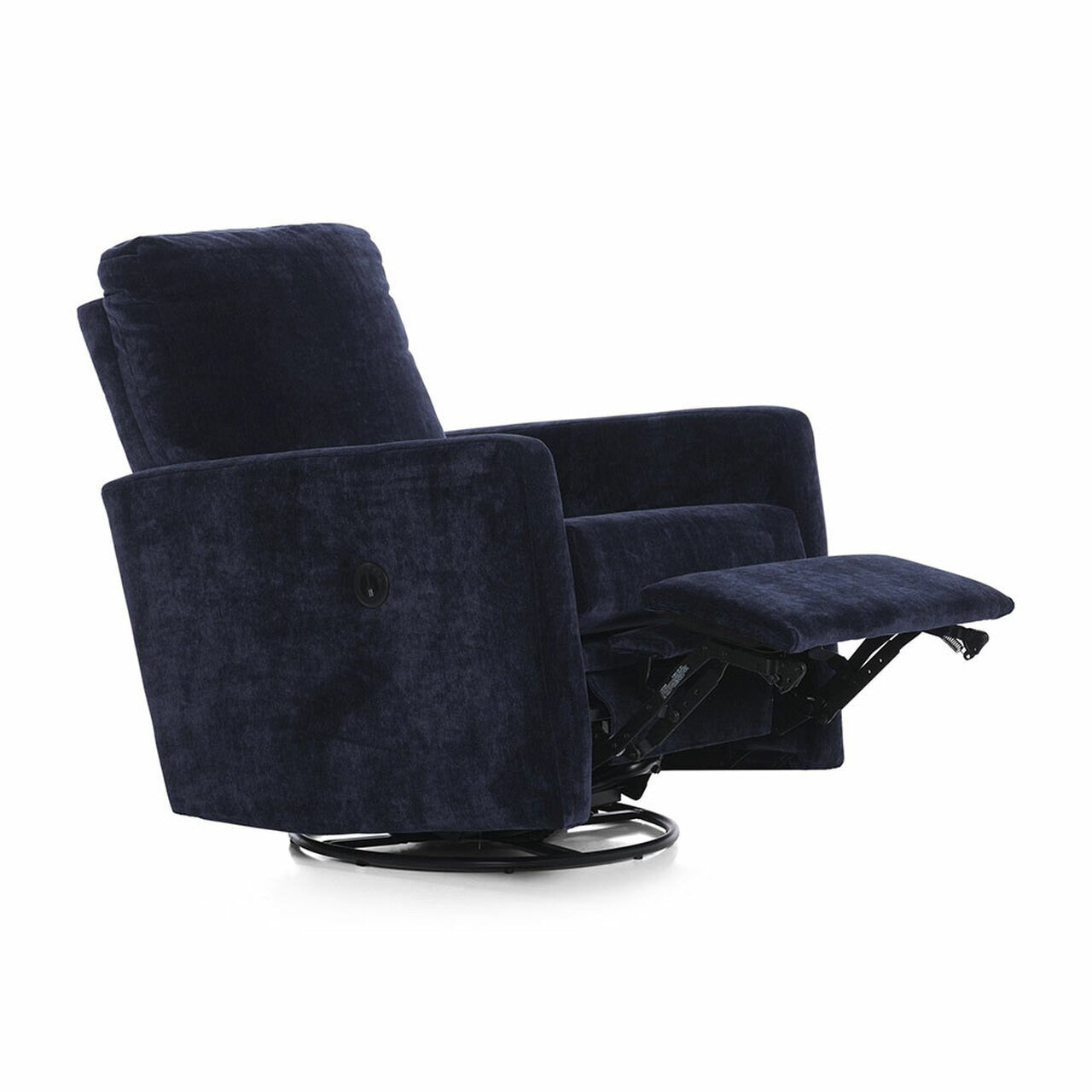 Oilo Drew Glider w/ Power & USB in Chenille Linen- Bambi Baby