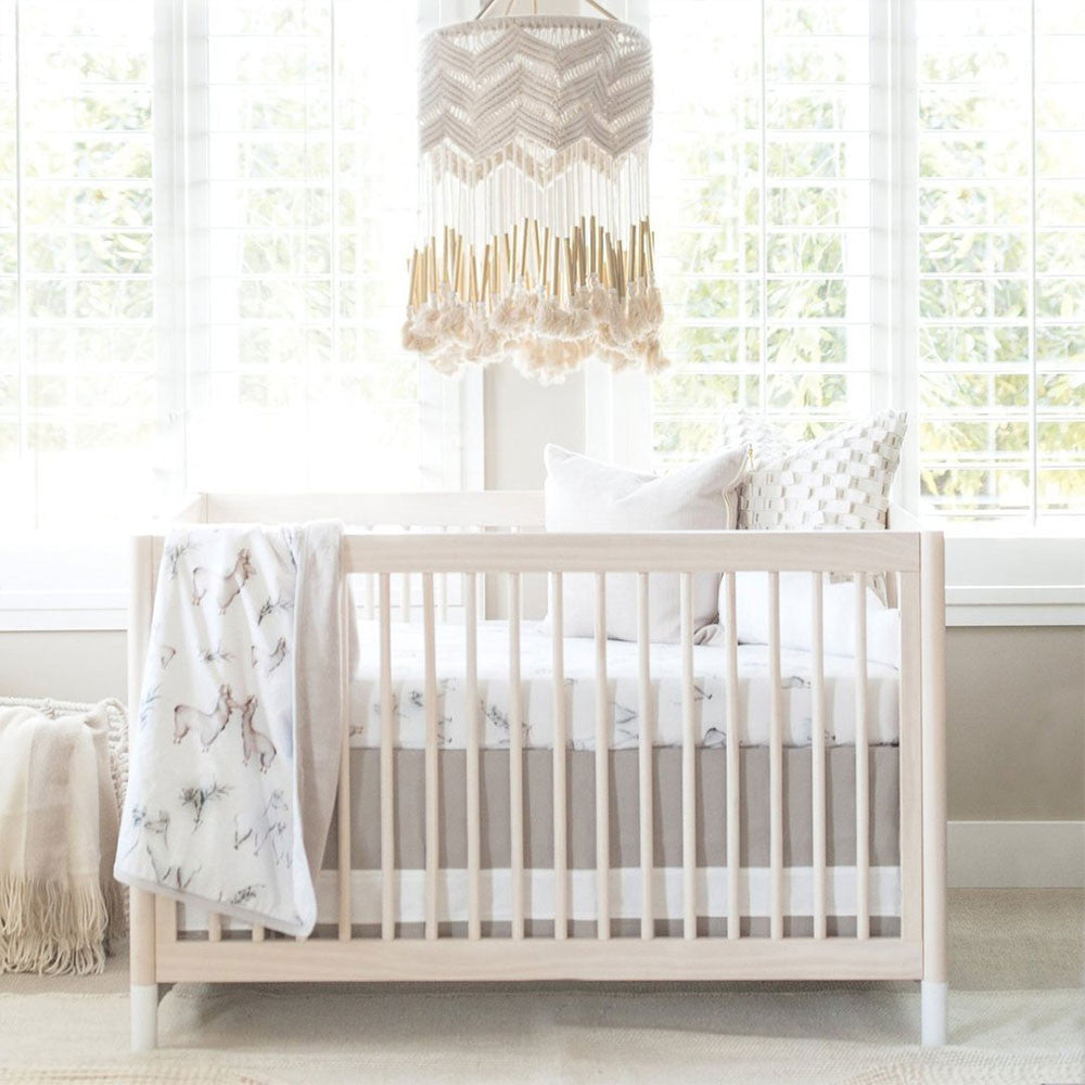 Oilo Llama Jersey Crib Sheet- Bambi Baby