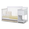 Berço e trocador Sorelle Florence 4 em 1 em branco - Bambi Baby