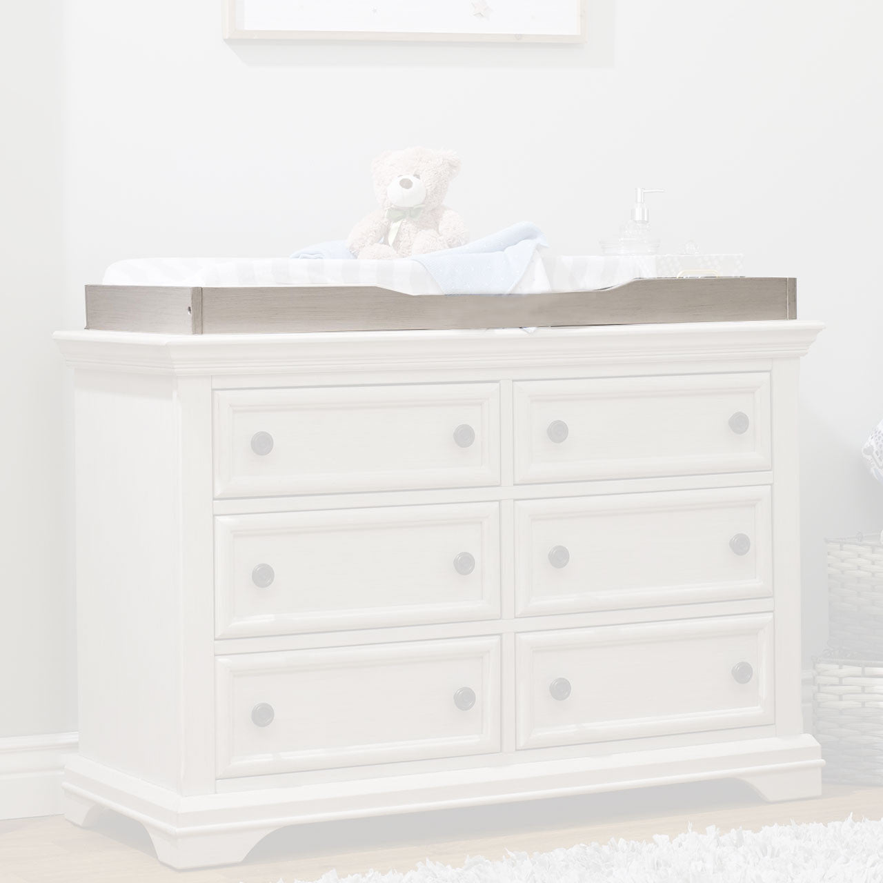 Sorelle Portofino Universal Topper in Brushed Ivory- Bambi Baby