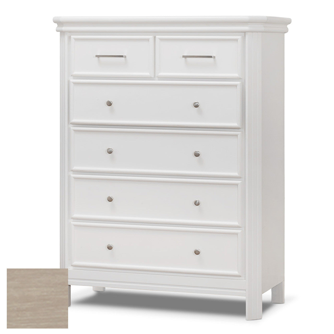 Sorelle Finley Elite 6 Drawer Dresser in Heritage Fog- Bambi Baby