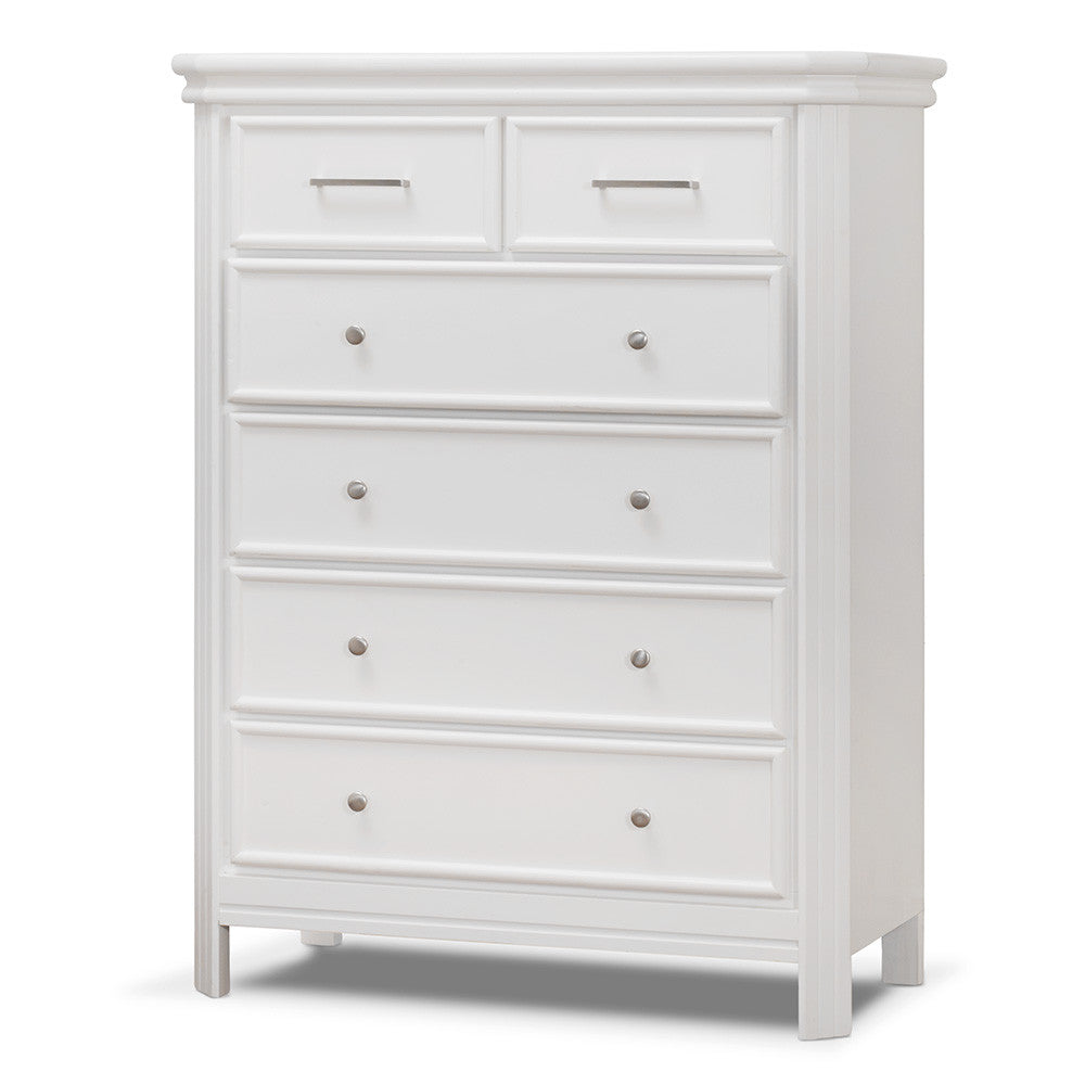 Sorelle Finley Elite 6 Drawer Dresser in White- Bambi Baby