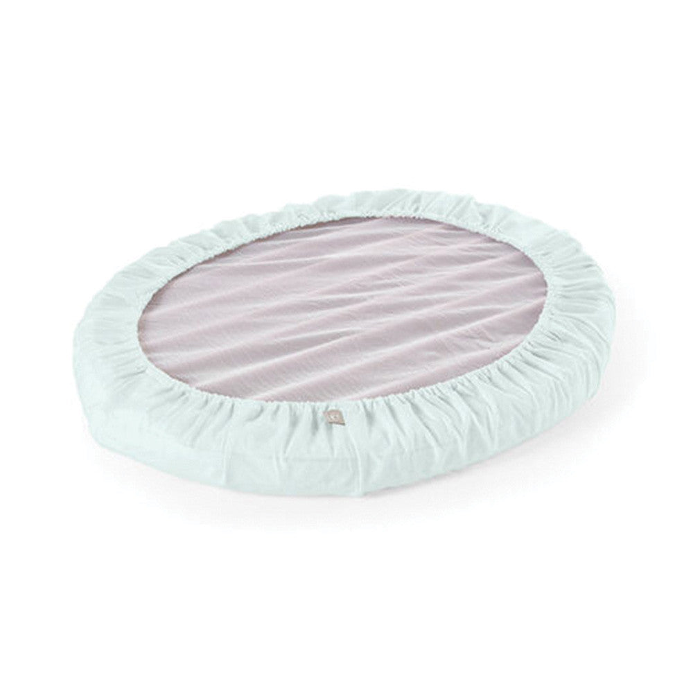 Stokke Sleepi Mini Fitted Sheet in Powder Blue- Bambi Baby