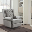 Westwood Amelia Power Swivel, Glider, Recliner with USB Ports in Charcoal - Bambi Baby