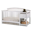 Westwood Montville Crib And Changer W/Pad In White - Bambi Baby