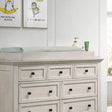 Westwood San Mateo-Nursery Trocador Bandeja Em Branco Escovado - Bambi Baby