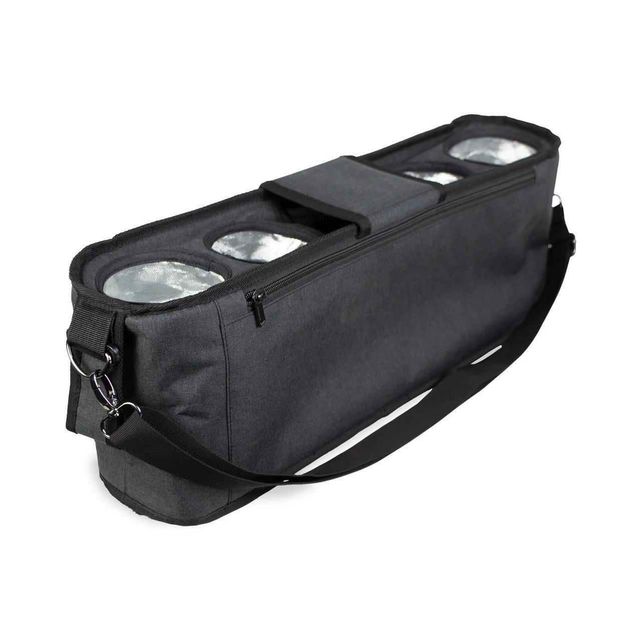 Wonderfold Parent Console with 4 Insulated Cup Holders - Black- Bambi Baby