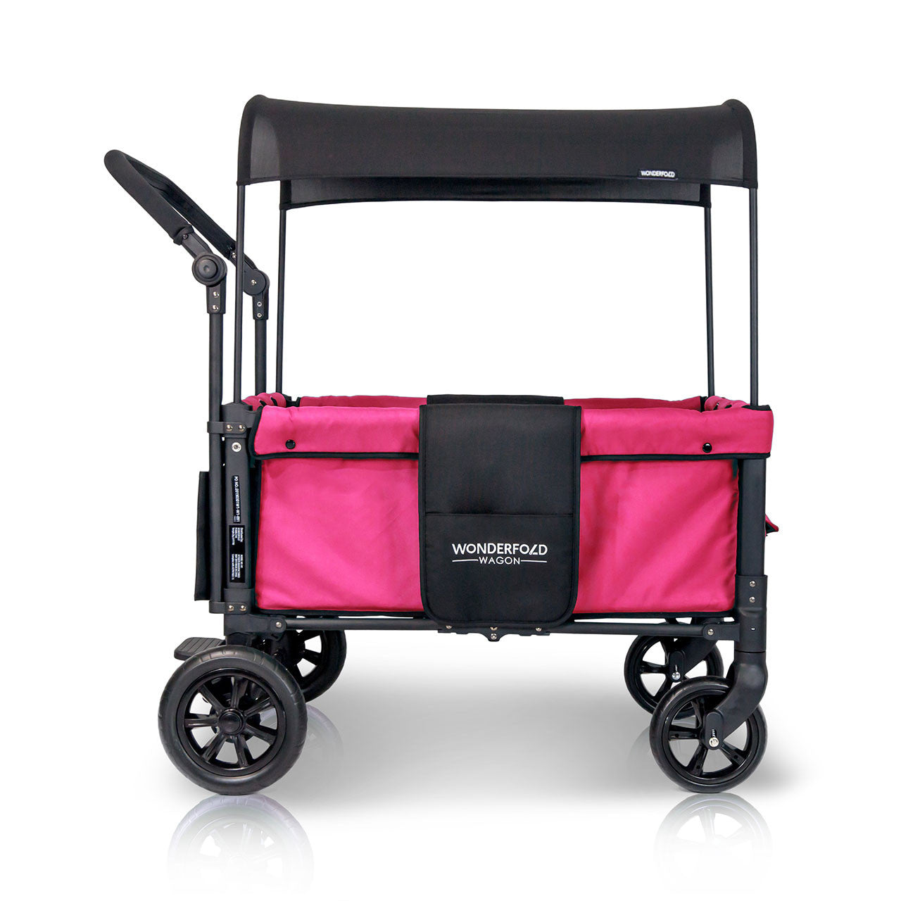 Wonderfold W1 OG Double Stroller Wagon in Fuchsia Pink- Bambi Baby
