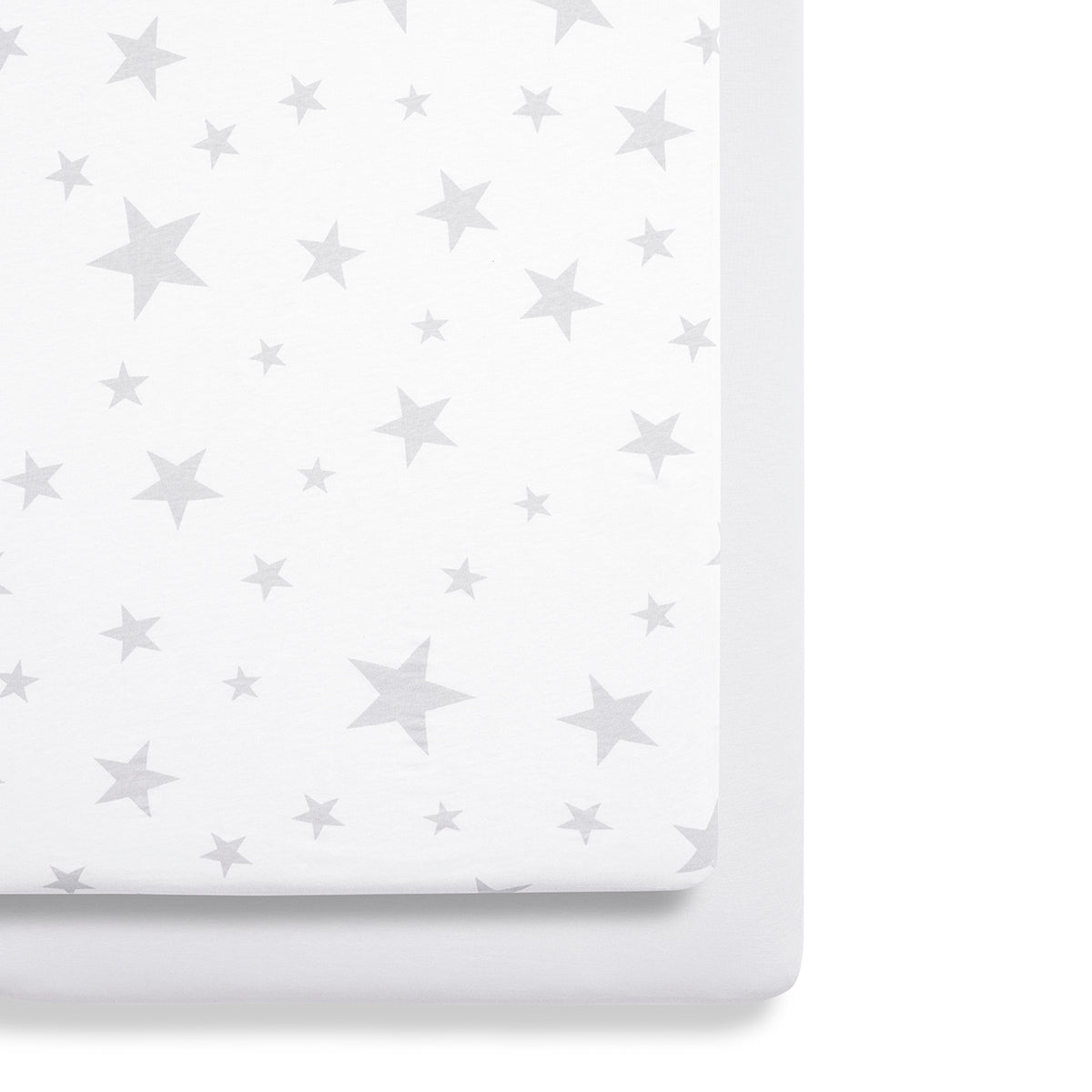 Snuz Twin Pack Bassinet Sheets - Gray Star- Bambi Baby