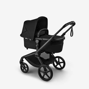 Black Bugaboo Fox 5 Renew Bassinet Stroller - Side View | Bambi Baby