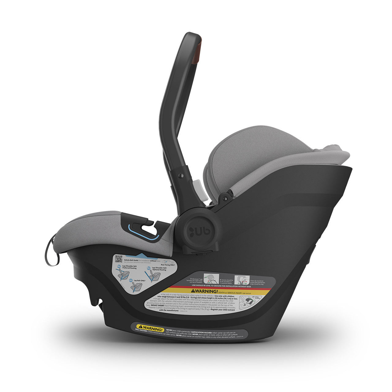 how to install uppababy car seat without base