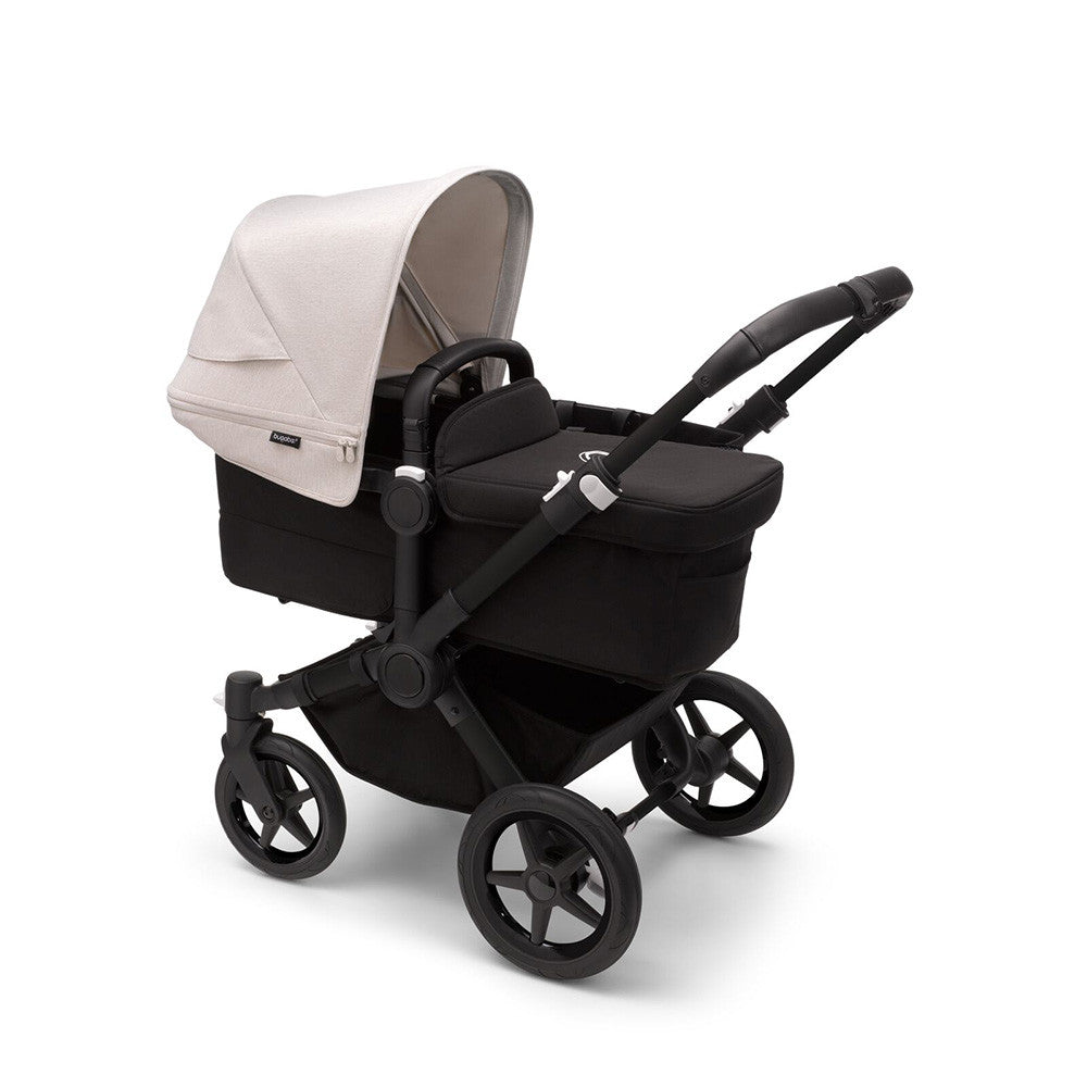 Bugaboo Donkey 5 Mono completo marco NEGRO/NEGRO MEDIANOCHE tela BLANCO MISTY- Bambi Baby