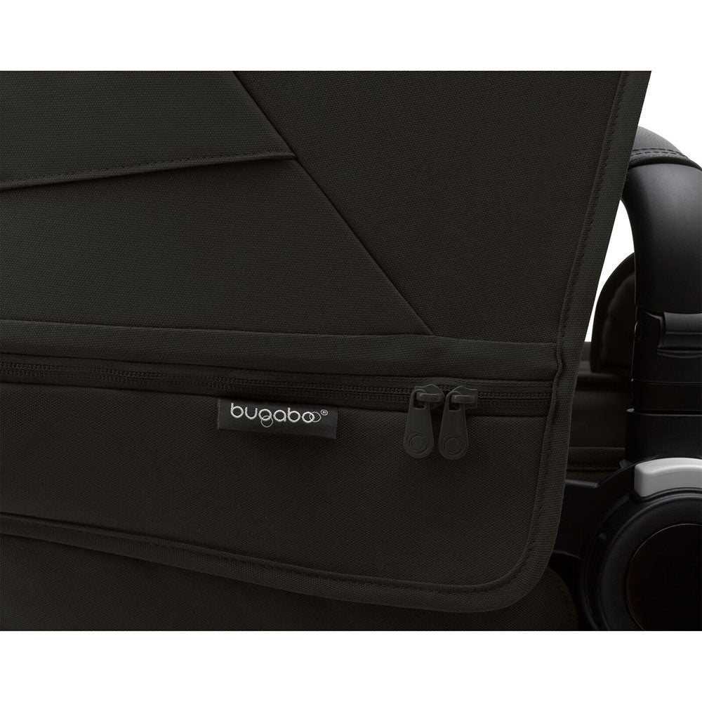 Bugaboo Donkey 5 Mono completo marco NEGRO/NEGRO MEDIANOCHE tela BLANCO MISTY- Bambi Baby