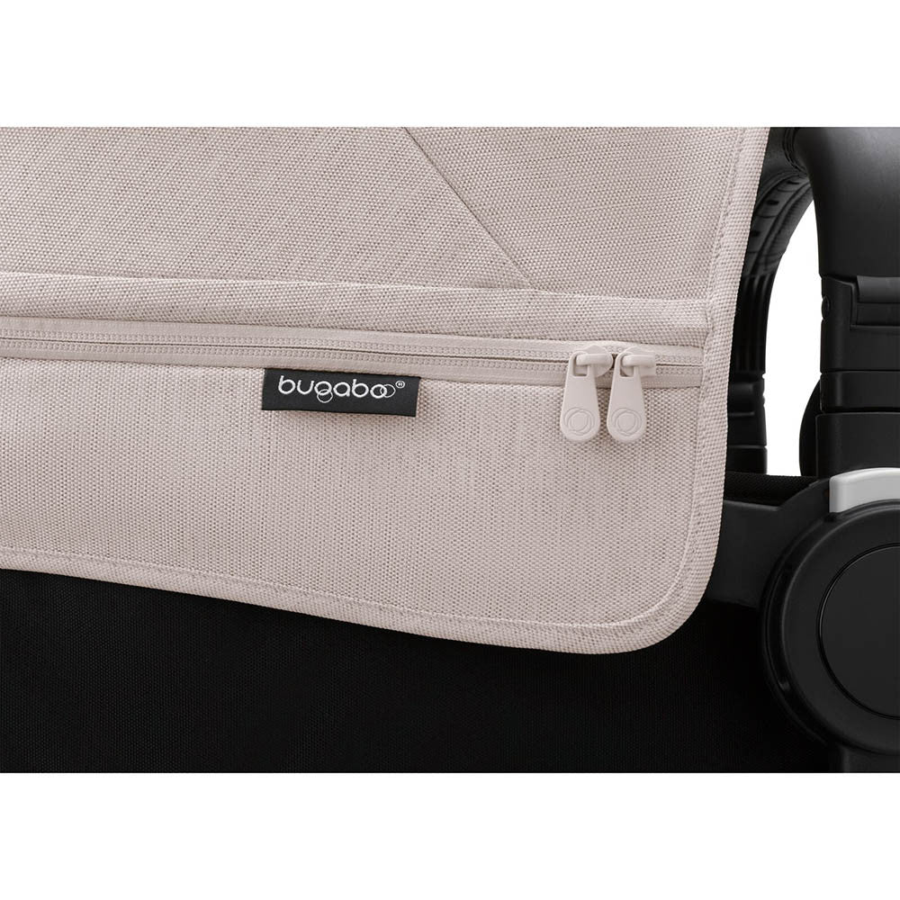 Bugaboo Donkey 5 Mono completo marco NEGRO/NEGRO MEDIANOCHE tela BLANCO MISTY- Bambi Baby