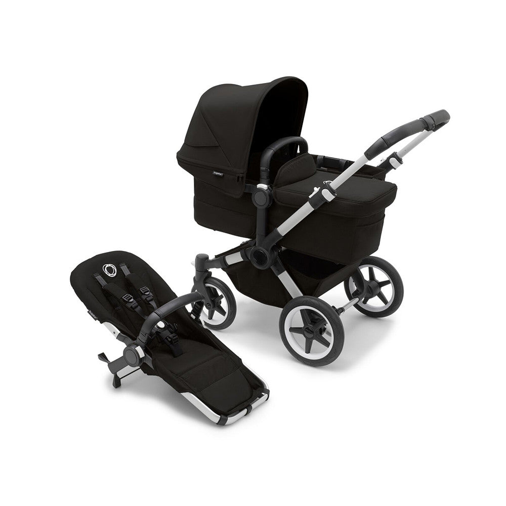 Bugaboo Donkey 5 Mono chasis completo ALU/MIDNIGHT BLACK tela MIDNIGHT BLACK - Bambi Baby