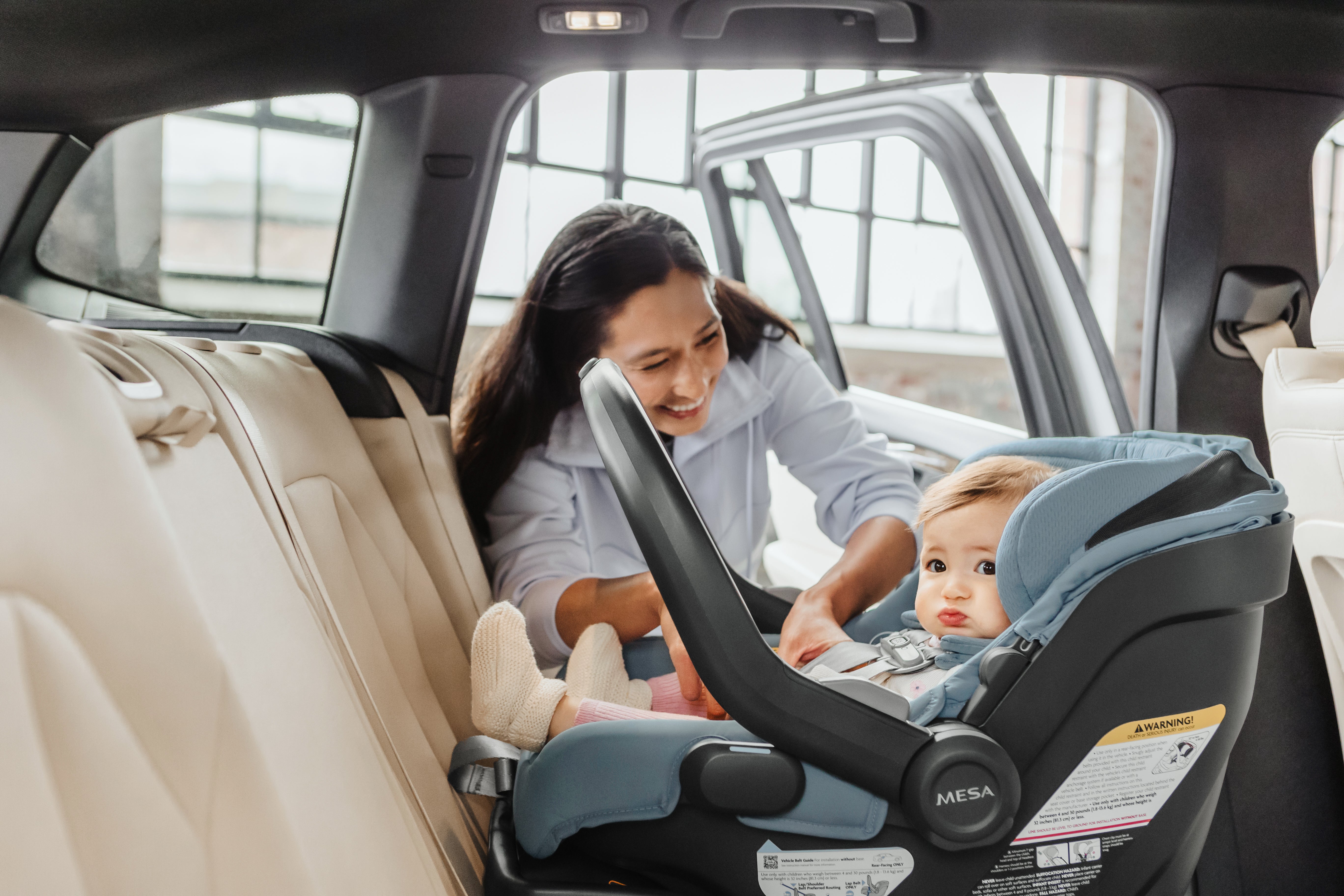 Uppababy Mesa Infant Insert Car Seat Position Baby Seat Belt
