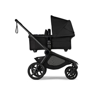 Black Bugaboo Kangaroo Bassinet Fabric Complete - Side Profile | Bambi Baby