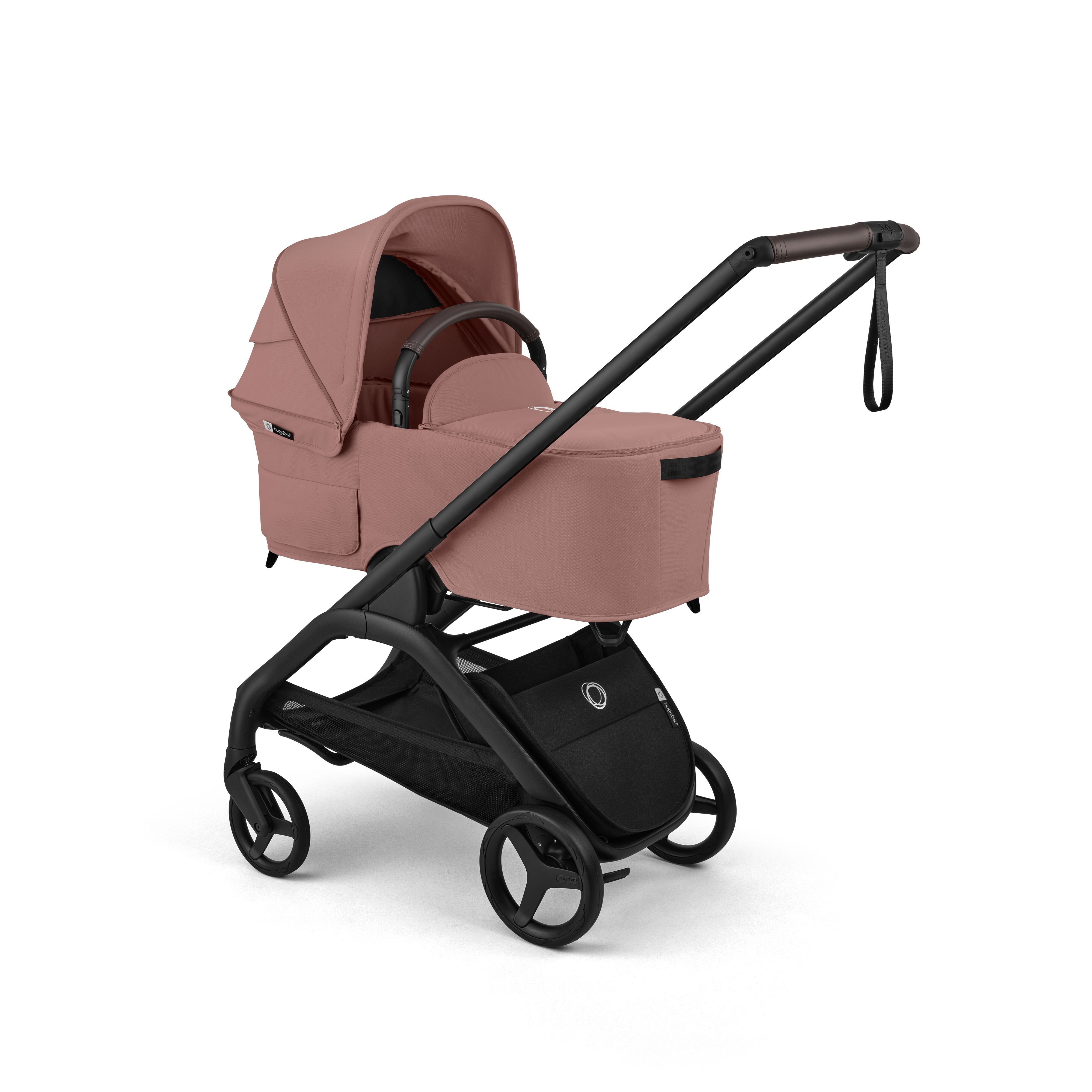 Bugaboo Dragonfly Plus Seat Bassinet Stroller, Black/Dusty Pink