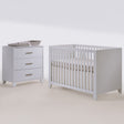 Tulip by Natart by Natart Aiko Island Crib & 3 Drawer Dresser Set - White - Bambi Baby