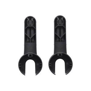 Black Bugaboo Fox Stand Adapter Set - Front View | Bambi Baby