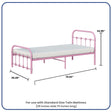 BK Furniture Melissa Twin Bed - Bambi Baby