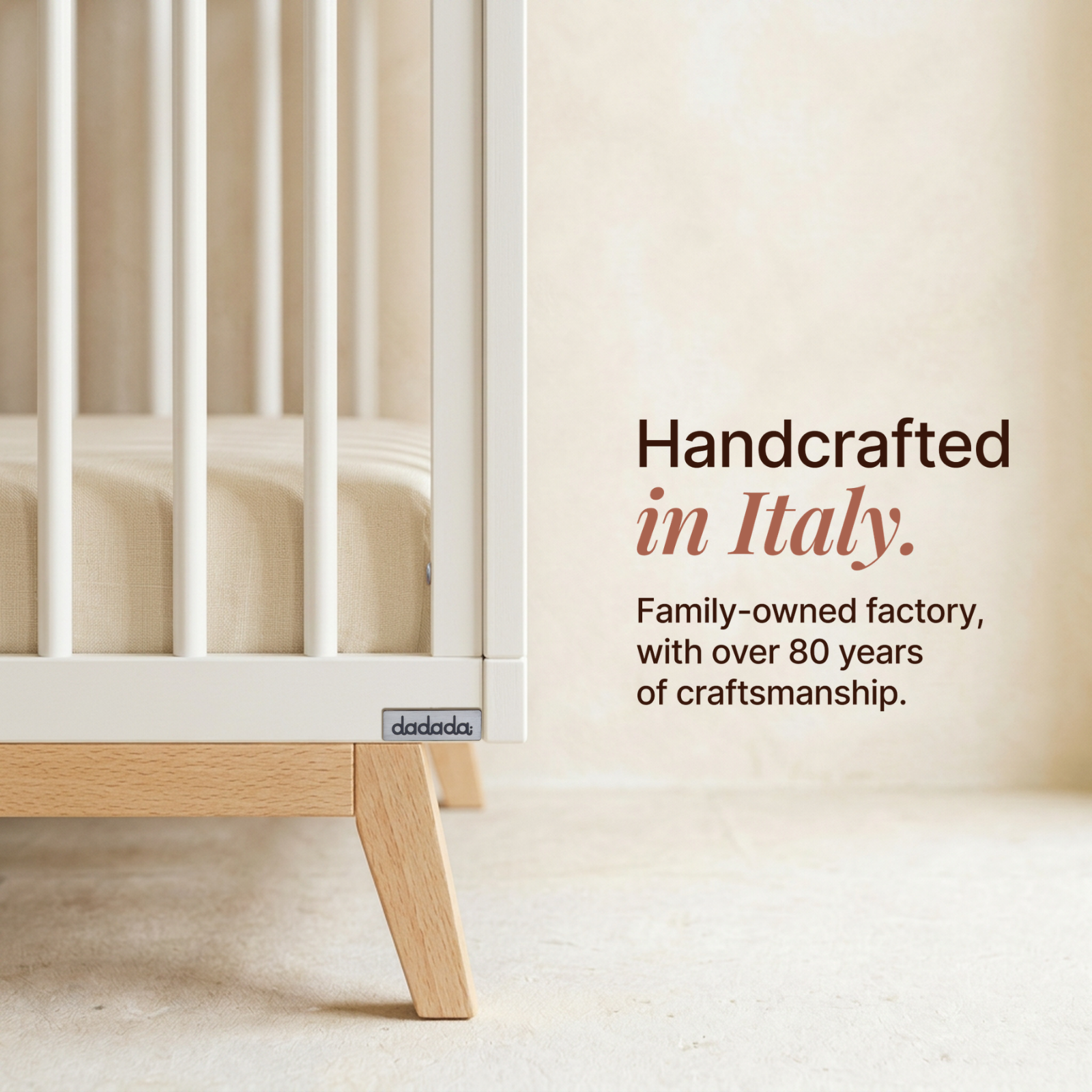 dadada Soho 3-In-1 Convertible Crib- Bambi Baby