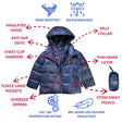 Onekid Car Seat Coat | The Road Coat Down - Navy - Bambi Baby