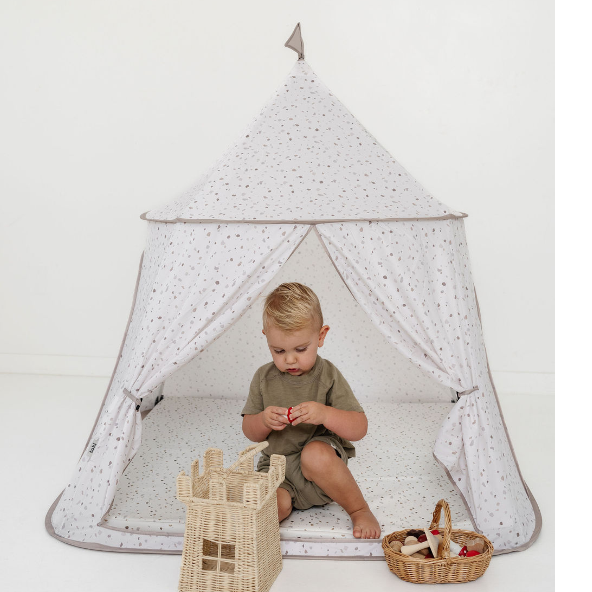 Toki Kids Terrazzo Chalk Play Tent- Bambi Baby