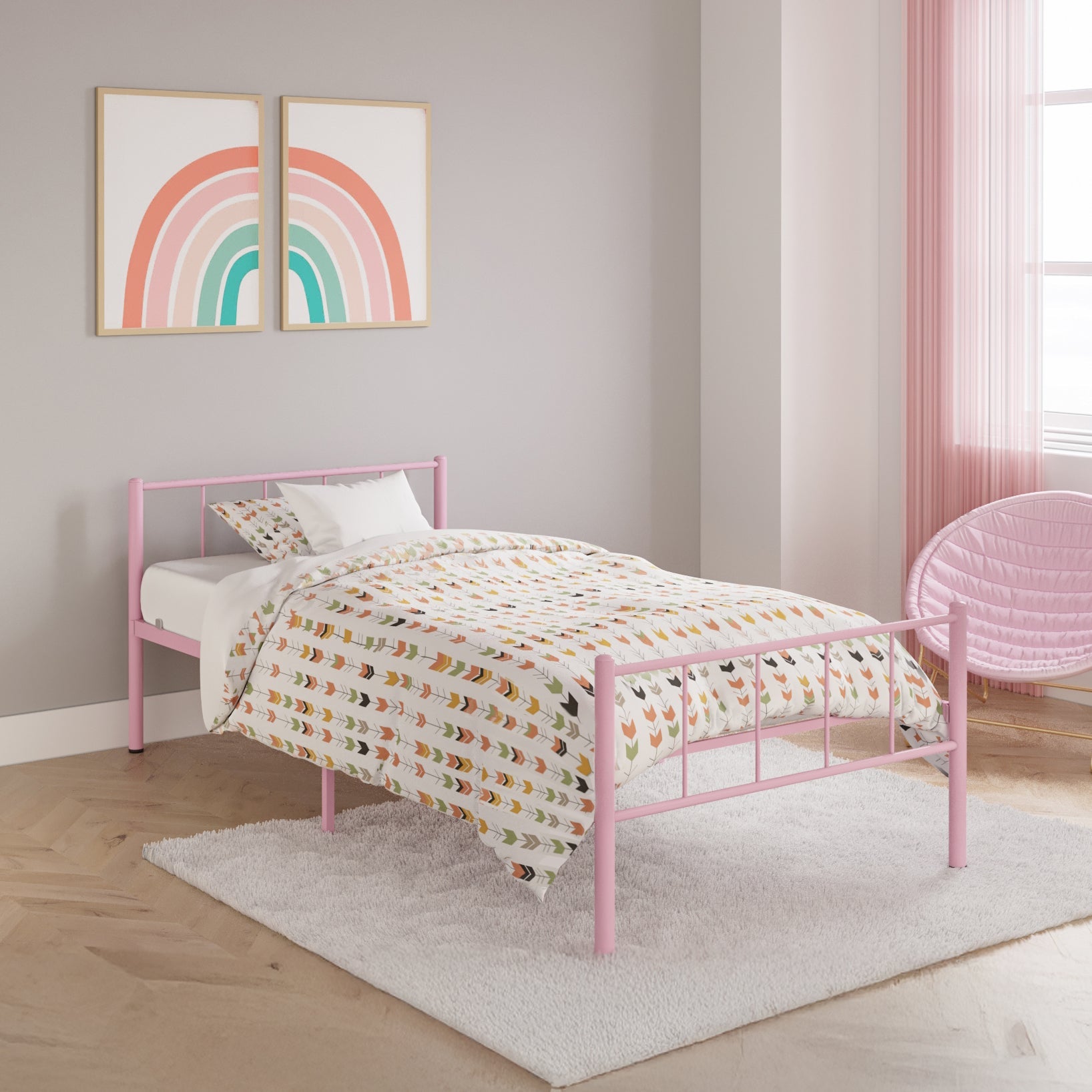 BK Furniture Austin Metal Twin Bed- Bambi Baby