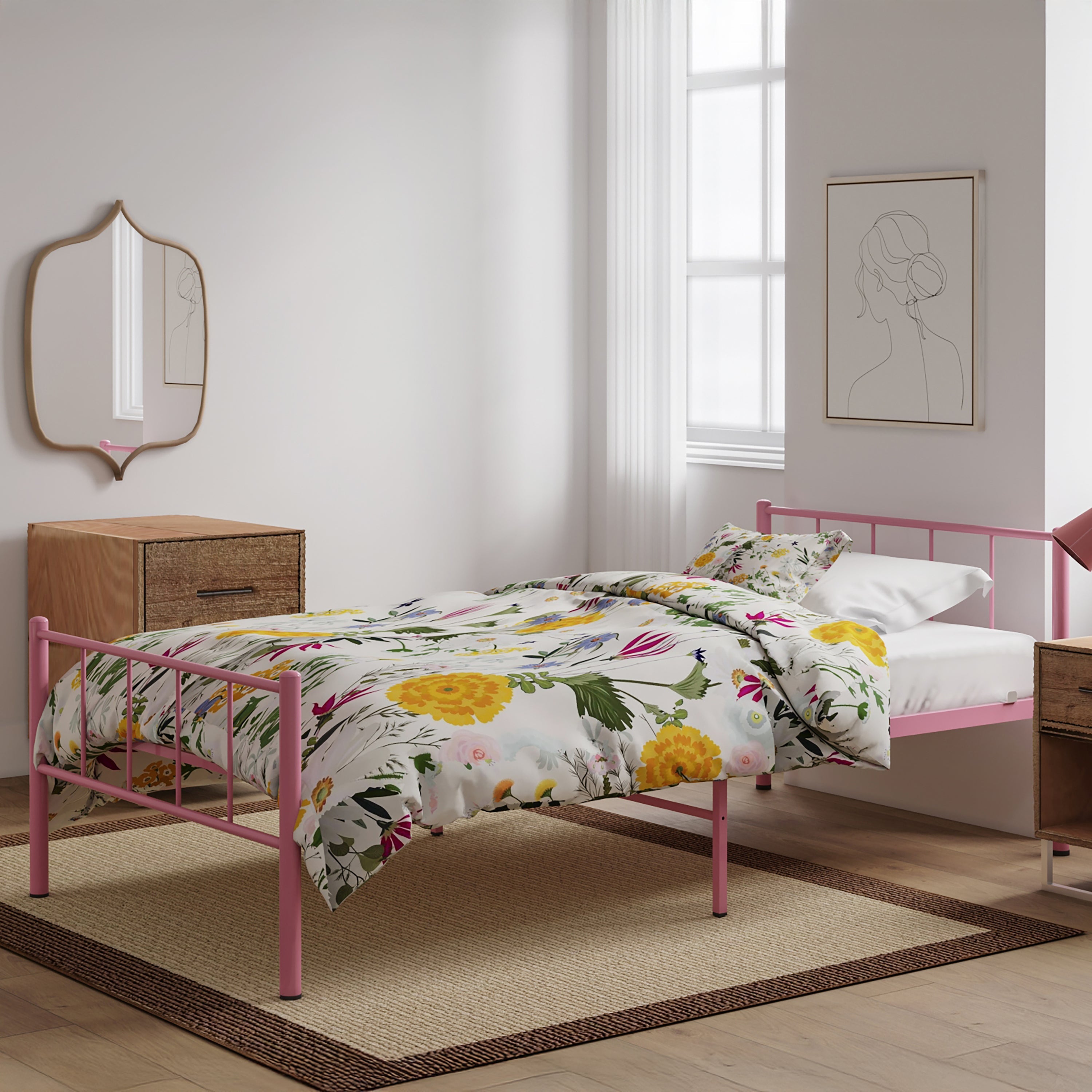 BK Furniture Austin Metal Twin Bed- Bambi Baby