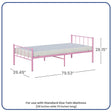BK Furniture Austin Metal Twin Bed - Bambi Baby