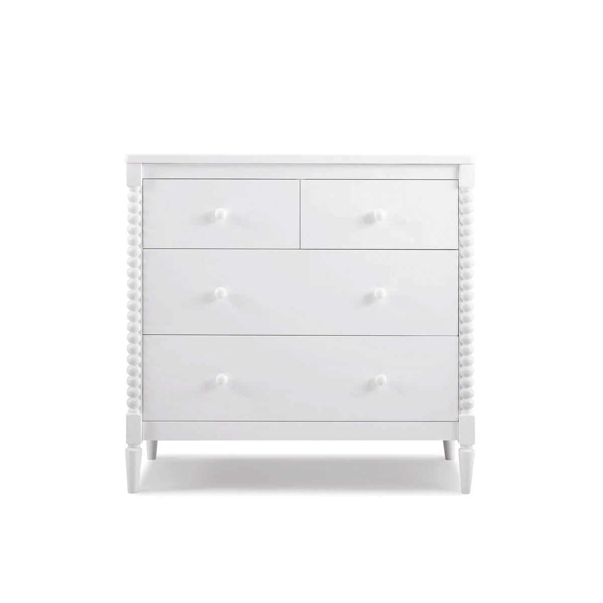 Delta Children Saint 4 Drawer Dresser with Changing Top, Bianca White