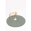 WildBird Linen Quilted Playmat - Acadian/Dove Blue Gray