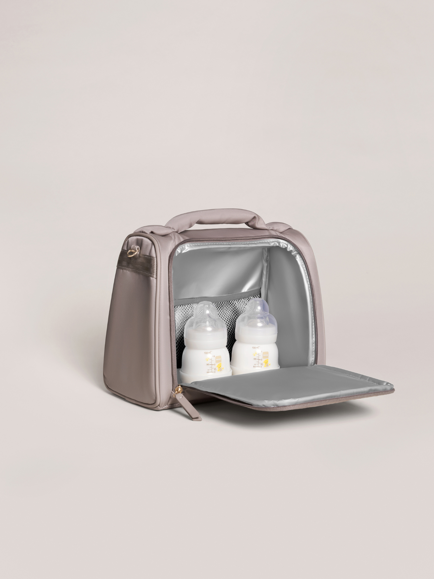 JuJuBe Insulated Bottle Bag - Taupe- Bambi Baby