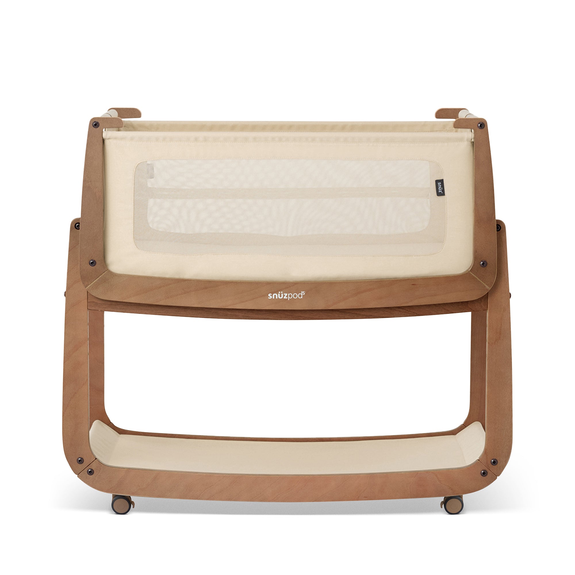Snuz SnuzPod5 Bedside Bassinet - Walnut- Bambi Baby